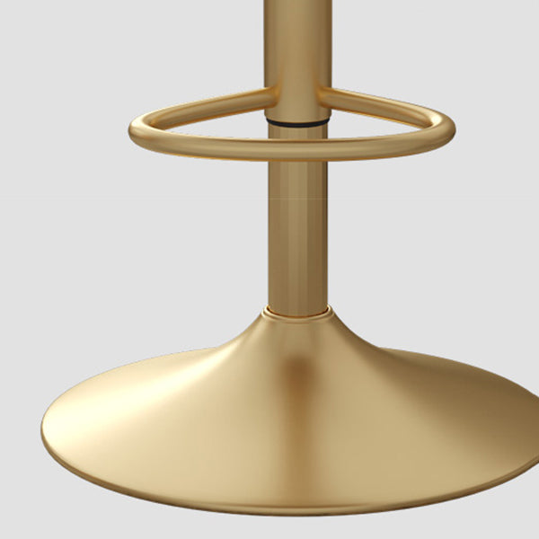 Adjustable Glam Bar Stool Footrest Low Back Upholstered Indoor Counter Stool Clearhalo 'Bar Furniture' 'Bar Stools' 'bar_stools' 'furniture_bar_stools' 'Kitchen & Dining Furniture' 'kitchen&dining_furn' 'kitchen' 'kitchen_furn' Furniture' 4183633