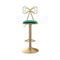 Adjustable Glam Bar Stool Footrest Low Back Upholstered Indoor Counter Stool Green 1 Piece Non-Upholstered Clearhalo 'Bar Furniture' 'Bar Stools' 'bar_stools' 'furniture_bar_stools' 'Kitchen & Dining Furniture' 'kitchen&dining_furn' 'kitchen' 'kitchen_furn' Furniture' 4183637