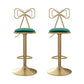 Adjustable Glam Bar Stool Footrest Low Back Upholstered Indoor Counter Stool Green Set of 2 Non-Upholstered Clearhalo 'Bar Furniture' 'Bar Stools' 'bar_stools' 'furniture_bar_stools' 'Kitchen & Dining Furniture' 'kitchen&dining_furn' 'kitchen' 'kitchen_furn' Furniture' 4183638