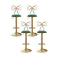 Adjustable Glam Bar Stool Footrest Low Back Upholstered Indoor Counter Stool Green Set of 4 Non-Upholstered Clearhalo 'Bar Furniture' 'Bar Stools' 'bar_stools' 'furniture_bar_stools' 'Kitchen & Dining Furniture' 'kitchen&dining_furn' 'kitchen' 'kitchen_furn' Furniture' 4183639