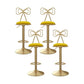 Adjustable Glam Bar Stool Footrest Low Back Upholstered Indoor Counter Stool Yellow Set of 4 Non-Upholstered Clearhalo 'Bar Furniture' 'Bar Stools' 'bar_stools' 'furniture_bar_stools' 'Kitchen & Dining Furniture' 'kitchen&dining_furn' 'kitchen' 'kitchen_furn' Furniture' 4183642