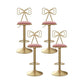 Adjustable Glam Bar Stool Footrest Low Back Upholstered Indoor Counter Stool Pink Set of 4 Non-Upholstered Clearhalo 'Bar Furniture' 'Bar Stools' 'bar_stools' 'furniture_bar_stools' 'Kitchen & Dining Furniture' 'kitchen&dining_furn' 'kitchen' 'kitchen_furn' Furniture' 4183645