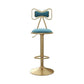 Adjustable Glam Bar Stool Footrest Low Back Upholstered Indoor Counter Stool Sky Blue 1 Piece Upholstered Clearhalo 'Bar Furniture' 'Bar Stools' 'bar_stools' 'furniture_bar_stools' 'Kitchen & Dining Furniture' 'kitchen&dining_furn' 'kitchen' 'kitchen_furn' Furniture' 4183649