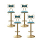 Adjustable Glam Bar Stool Footrest Low Back Upholstered Indoor Counter Stool Sky Blue Set of 4 Upholstered Clearhalo 'Bar Furniture' 'Bar Stools' 'bar_stools' 'furniture_bar_stools' 'Kitchen & Dining Furniture' 'kitchen&dining_furn' 'kitchen' 'kitchen_furn' Furniture' 4183651