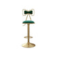 Adjustable Glam Bar Stool Footrest Low Back Upholstered Indoor Counter Stool Green 1 Piece Upholstered Clearhalo 'Bar Furniture' 'Bar Stools' 'bar_stools' 'furniture_bar_stools' 'Kitchen & Dining Furniture' 'kitchen&dining_furn' 'kitchen' 'kitchen_furn' Furniture' 4183655
