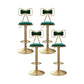 Adjustable Glam Bar Stool Footrest Low Back Upholstered Indoor Counter Stool Green Set of 4 Upholstered Clearhalo 'Bar Furniture' 'Bar Stools' 'bar_stools' 'furniture_bar_stools' 'Kitchen & Dining Furniture' 'kitchen&dining_furn' 'kitchen' 'kitchen_furn' Furniture' 4183657