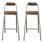 Modern Backrest Folding Counter Stool Steel Living Room Bar Stool with Footrest Silver Set of 2 Clearhalo 'Bar Furniture' 'Bar Stools' 'bar_stools' 'furniture_bar_stools' 'Kitchen & Dining Furniture' 'kitchen&dining_furn' 'kitchen' 'kitchen_furn' Furniture' 4183673