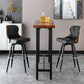 Arm Less Modern Bar Stool Footrest Leather Coffee Shop Bucket Counter Stool Clearhalo 'Bar Furniture' 'Bar Stools' 'bar_stools' 'furniture_bar_stools' 'Kitchen & Dining Furniture' 'kitchen&dining_furn' 'kitchen' 'kitchen_furn' Furniture' 4183702