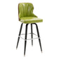 Arm Less Modern Bar Stool Footrest Leather Coffee Shop Bucket Counter Stool Fruit Green 1 Piece Clearhalo 'Bar Furniture' 'Bar Stools' 'bar_stools' 'furniture_bar_stools' 'Kitchen & Dining Furniture' 'kitchen&dining_furn' 'kitchen' 'kitchen_furn' Furniture' 4183703