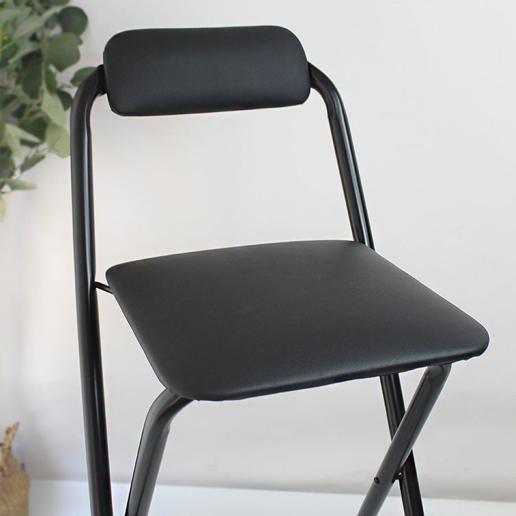Modern Backrest Folding Counter Stool Iron Balcony Bar Stool with Footrest Clearhalo 'Bar Furniture' 'Bar Stools' 'bar_stools' 'furn' 'furn_bar_stools' 'furniture_bar_stools' 'Kitchen & Dining Furniture' 'kitchen&dining_furn' 'kitchen' 'kitchen_furn' Furniture' 4183737