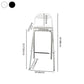 Modern Backrest Folding Counter Stool Iron Balcony Bar Stool with Footrest Clearhalo 'Bar Furniture' 'Bar Stools' 'bar_stools' 'furn' 'furn_bar_stools' 'furniture_bar_stools' 'Kitchen & Dining Furniture' 'kitchen&dining_furn' 'kitchen' 'kitchen_furn' Furniture' 4183756