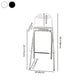 Modern Backrest Folding Counter Stool Iron Balcony Bar Stool with Footrest Clearhalo 'Bar Furniture' 'Bar Stools' 'bar_stools' 'furn' 'furn_bar_stools' 'furniture_bar_stools' 'Kitchen & Dining Furniture' 'kitchen&dining_furn' 'kitchen' 'kitchen_furn' Furniture' 4183758