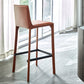 Contemporary Footrest Leather Counter and Bar Stool Square Low Back Bar Stool Clearhalo 'Bar Furniture' 'Bar Stools' 'bar_stools' 'furn' 'furn_bar_stools' 'furniture_bar_stools' 'Kitchen & Dining Furniture' 'kitchen&dining_furn' 'kitchen' 'kitchen_furn' Furniture' 4183760