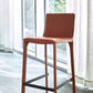 Contemporary Footrest Leather Counter and Bar Stool Square Low Back Bar Stool Clearhalo 'Bar Furniture' 'Bar Stools' 'bar_stools' 'furn' 'furn_bar_stools' 'furniture_bar_stools' 'Kitchen & Dining Furniture' 'kitchen&dining_furn' 'kitchen' 'kitchen_furn' Furniture' 4183761