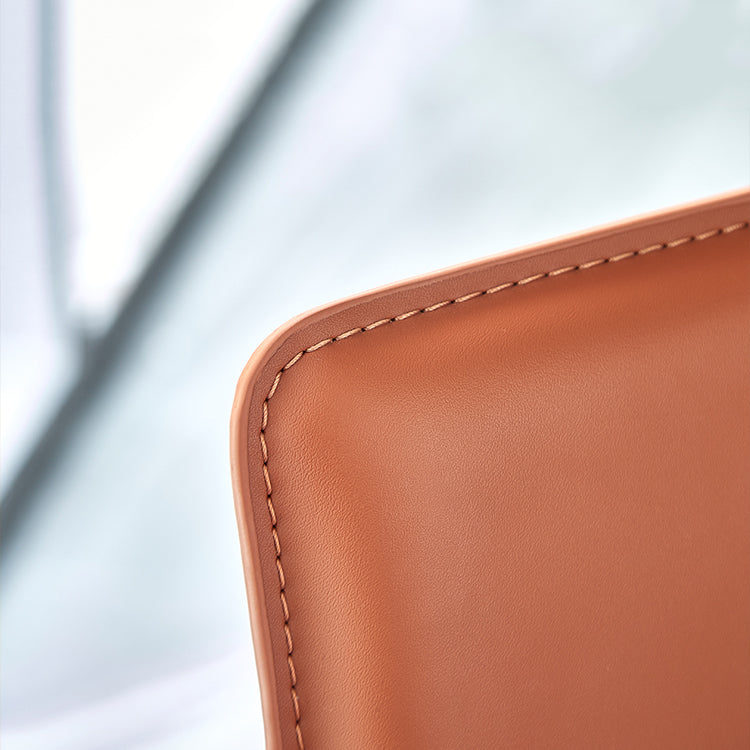 Contemporary Footrest Leather Counter and Bar Stool Square Low Back Bar Stool Clearhalo 'Bar Furniture' 'Bar Stools' 'bar_stools' 'furn' 'furn_bar_stools' 'furniture_bar_stools' 'Kitchen & Dining Furniture' 'kitchen&dining_furn' 'kitchen' 'kitchen_furn' Furniture' 4183766