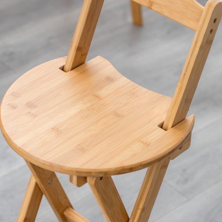 Modern Backrest Folding Counter Stool Wood Restaurant Bar Stool with Footrest Clearhalo 'Bar Furniture' 'Bar Stools' 'bar_stools' 'furn' 'furn_bar_stools' 'furniture_bar_stools' 'Kitchen & Dining Furniture' 'kitchen&dining_furn' 'kitchen' 'kitchen_furn' Furniture' 4183783