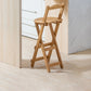 Modern Backrest Folding Counter Stool Wood Restaurant Bar Stool with Footrest Natural 1 Piece Bar Stool(30"H) Clearhalo 'Bar Furniture' 'Bar Stools' 'bar_stools' 'furn' 'furn_bar_stools' 'furniture_bar_stools' 'Kitchen & Dining Furniture' 'kitchen&dining_furn' 'kitchen' 'kitchen_furn' Furniture' 4183784