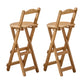 Modern Backrest Folding Counter Stool Wood Restaurant Bar Stool with Footrest Natural 2 Piece Set Bar Stool(30"H) Clearhalo 'Bar Furniture' 'Bar Stools' 'bar_stools' 'furn' 'furn_bar_stools' 'furniture_bar_stools' 'Kitchen & Dining Furniture' 'kitchen&dining_furn' 'kitchen' 'kitchen_furn' Furniture' 4183786