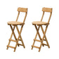 Modern Backrest Folding Counter Stool Wood Restaurant Bar Stool with Footrest Natural 2 Piece Set Counter Stool(27"H) Clearhalo 'Bar Furniture' 'Bar Stools' 'bar_stools' 'furn' 'furn_bar_stools' 'furniture_bar_stools' 'Kitchen & Dining Furniture' 'kitchen&dining_furn' 'kitchen' 'kitchen_furn' Furniture' 4183804