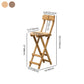 Modern Backrest Folding Counter Stool Wood Restaurant Bar Stool with Footrest Clearhalo 'Bar Furniture' 'Bar Stools' 'bar_stools' 'furn' 'furn_bar_stools' 'furniture_bar_stools' 'Kitchen & Dining Furniture' 'kitchen&dining_furn' 'kitchen' 'kitchen_furn' Furniture' 4183808