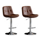 Swivel Iron Counter Height Stools Modern Adjustable Indoor Footrest Bar Stool Silver Brown 2 Piece Set Clearhalo 'Bar Furniture' 'Bar Stools' 'bar_stools' 'furn' 'furn_bar_stools' 'furniture_bar_stools' 'Kitchen & Dining Furniture' 'kitchen&dining_furn' 'kitchen' 'kitchen_furn' Furniture' 4183825