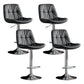 Swivel Iron Counter Height Stools Modern Adjustable Indoor Footrest Bar Stool Silver Dark Gray 4 Piece Set Clearhalo 'Bar Furniture' 'Bar Stools' 'bar_stools' 'furn' 'furn_bar_stools' 'furniture_bar_stools' 'Kitchen & Dining Furniture' 'kitchen&dining_furn' 'kitchen' 'kitchen_furn' Furniture' 4183840