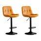 Swivel Iron Counter Height Stools Modern Adjustable Indoor Footrest Bar Stool Black Orange 2 Piece Set Clearhalo 'Bar Furniture' 'Bar Stools' 'bar_stools' 'furn' 'furn_bar_stools' 'furniture_bar_stools' 'Kitchen & Dining Furniture' 'kitchen&dining_furn' 'kitchen' 'kitchen_furn' Furniture' 4183848