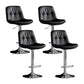 Swivel Iron Counter Height Stools Modern Adjustable Indoor Footrest Bar Stool Silver Black 4 Piece Set Clearhalo 'Bar Furniture' 'Bar Stools' 'bar_stools' 'furn' 'furn_bar_stools' 'furniture_bar_stools' 'Kitchen & Dining Furniture' 'kitchen&dining_furn' 'kitchen' 'kitchen_furn' Furniture' 4183852