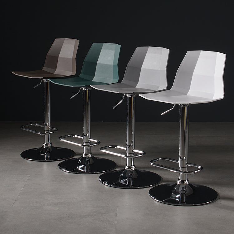 Modern Plastic Counter & Bar Stool Indoor Adjustable Height Footrest Stool Clearhalo 'Bar Furniture' 'Bar Stools' 'bar_stools' 'furniture_bar_stools' 'Kitchen & Dining Furniture' 'kitchen&dining_furn' 'kitchen' 'kitchen_furn' Furniture' 4183857