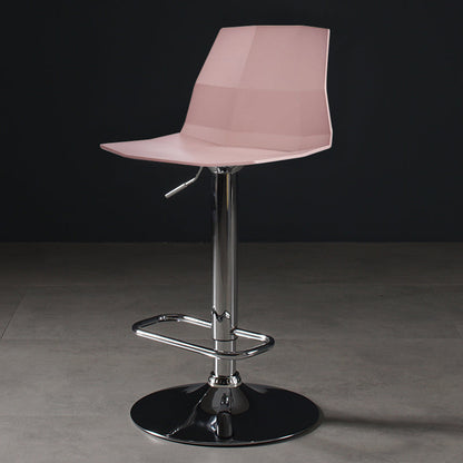 Modern Plastic Counter & Bar Stool Indoor Adjustable Height Footrest Stool Pink Clearhalo 'Bar Furniture' 'Bar Stools' 'bar_stools' 'furniture_bar_stools' 'Kitchen & Dining Furniture' 'kitchen&dining_furn' 'kitchen' 'kitchen_furn' Furniture' 4183866