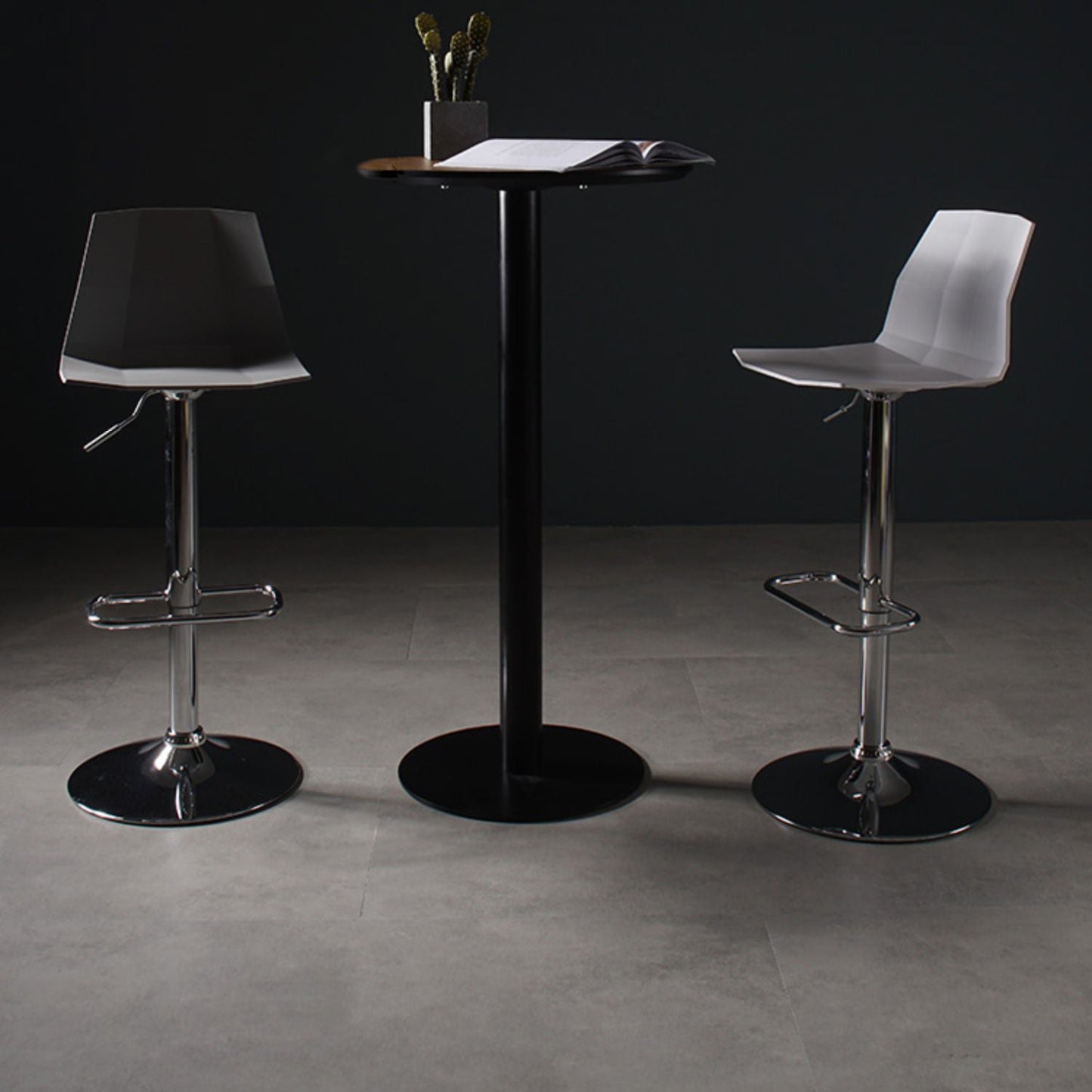 Modern Plastic Counter & Bar Stool Indoor Adjustable Height Footrest Stool Clearhalo 'Bar Furniture' 'Bar Stools' 'bar_stools' 'furniture_bar_stools' 'Kitchen & Dining Furniture' 'kitchen&dining_furn' 'kitchen' 'kitchen_furn' Furniture' 4183870