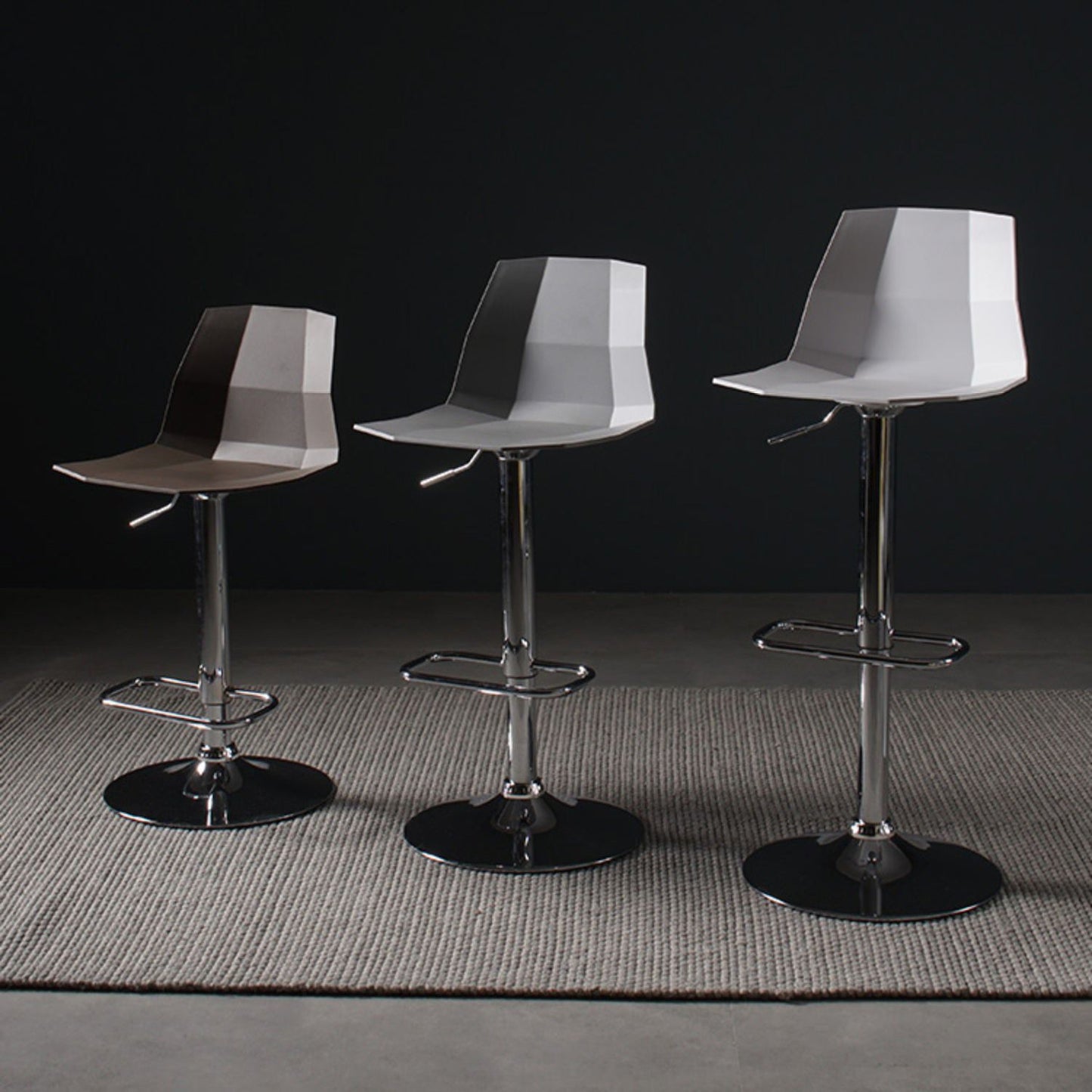 Modern Plastic Counter & Bar Stool Indoor Adjustable Height Footrest Stool Clearhalo 'Bar Furniture' 'Bar Stools' 'bar_stools' 'furniture_bar_stools' 'Kitchen & Dining Furniture' 'kitchen&dining_furn' 'kitchen' 'kitchen_furn' Furniture' 4183871