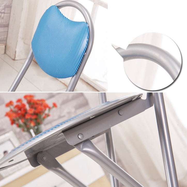 Modern Steel Low Back Counter Stools Round Folding Footrest Bar Stool for Bar Clearhalo 'Bar Furniture' 'Bar Stools' 'bar_stools' 'furn' 'furn_bar_stools' 'furniture_bar_stools' 'Kitchen & Dining Furniture' 'kitchen&dining_furn' 'kitchen' 'kitchen_furn' Furniture' 4183915
