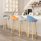 Modern Backrest Armless Counter Stool Steel Cashier Bar Stool with Cushion Clearhalo 'Bar Furniture' 'Bar Stools' 'bar_stools' 'furn' 'furn_bar_stools' 'furniture_bar_stools' 'Kitchen & Dining Furniture' 'kitchen&dining_furn' 'kitchen' 'kitchen_furn' Furniture' 4183925