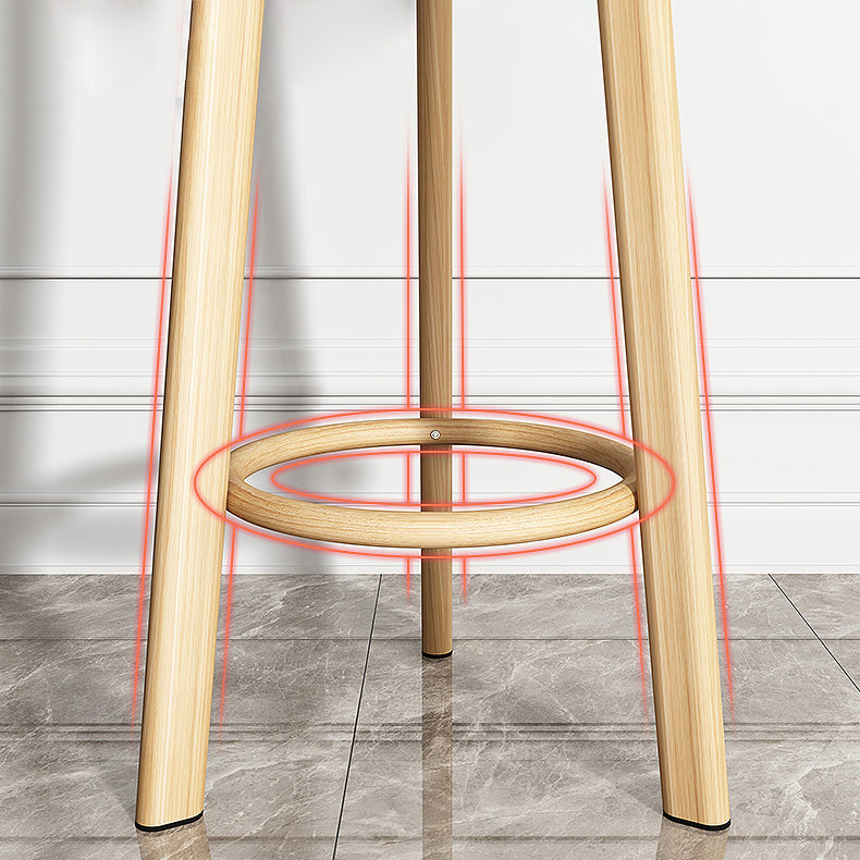 Modern Backrest Armless Counter Stool Steel Cashier Bar Stool with Cushion Clearhalo 'Bar Furniture' 'Bar Stools' 'bar_stools' 'furn' 'furn_bar_stools' 'furniture_bar_stools' 'Kitchen & Dining Furniture' 'kitchen&dining_furn' 'kitchen' 'kitchen_furn' Furniture' 4183926