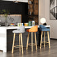 Modern Backrest Armless Counter Stool Steel Cashier Bar Stool with Cushion Clearhalo 'Bar Furniture' 'Bar Stools' 'bar_stools' 'furn' 'furn_bar_stools' 'furniture_bar_stools' 'Kitchen & Dining Furniture' 'kitchen&dining_furn' 'kitchen' 'kitchen_furn' Furniture' 4183928