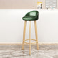 Modern Backrest Armless Counter Stool Steel Cashier Bar Stool with Cushion Blackish Green Clearhalo 'Bar Furniture' 'Bar Stools' 'bar_stools' 'furn' 'furn_bar_stools' 'furniture_bar_stools' 'Kitchen & Dining Furniture' 'kitchen&dining_furn' 'kitchen' 'kitchen_furn' Furniture' 4183944