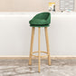 Modern Backrest Armless Counter Stool Steel Cashier Bar Stool with Cushion Green Clearhalo 'Bar Furniture' 'Bar Stools' 'bar_stools' 'furn' 'furn_bar_stools' 'furniture_bar_stools' 'Kitchen & Dining Furniture' 'kitchen&dining_furn' 'kitchen' 'kitchen_furn' Furniture' 4183945