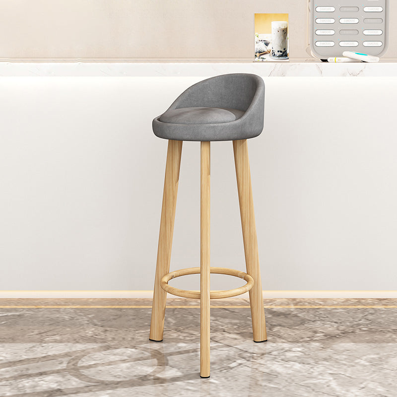 Modern Backrest Armless Counter Stool Steel Cashier Bar Stool with Cushion Dark Gray Clearhalo 'Bar Furniture' 'Bar Stools' 'bar_stools' 'furn' 'furn_bar_stools' 'furniture_bar_stools' 'Kitchen & Dining Furniture' 'kitchen&dining_furn' 'kitchen' 'kitchen_furn' Furniture' 4183946