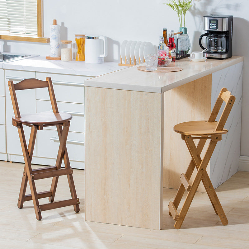 Stackable Modern Counter Bar Stool Armless Wood Indoor Bar Stool with Footrest Clearhalo 'Bar Furniture' 'Bar Stools' 'bar_stools' 'furn' 'furn_bar_stools' 'furniture_bar_stools' 'Kitchen & Dining Furniture' 'kitchen&dining_furn' 'kitchen' 'kitchen_furn' Furniture' 4183999