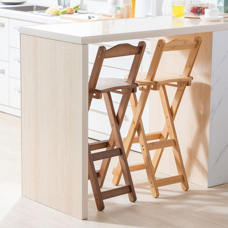 Stackable Modern Counter Bar Stool Armless Wood Indoor Bar Stool with Footrest Clearhalo 'Bar Furniture' 'Bar Stools' 'bar_stools' 'furn' 'furn_bar_stools' 'furniture_bar_stools' 'Kitchen & Dining Furniture' 'kitchen&dining_furn' 'kitchen' 'kitchen_furn' Furniture' 4184002