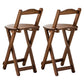 Stackable Modern Counter Bar Stool Armless Wood Indoor Bar Stool with Footrest Tan 2 Piece Set Short Stool(18"H) Clearhalo 'Bar Furniture' 'Bar Stools' 'bar_stools' 'furn' 'furn_bar_stools' 'furniture_bar_stools' 'Kitchen & Dining Furniture' 'kitchen&dining_furn' 'kitchen' 'kitchen_furn' Furniture' 4184008