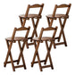 Stackable Modern Counter Bar Stool Armless Wood Indoor Bar Stool with Footrest Tan 4 Piece Set Short Stool(18"H) Clearhalo 'Bar Furniture' 'Bar Stools' 'bar_stools' 'furn' 'furn_bar_stools' 'furniture_bar_stools' 'Kitchen & Dining Furniture' 'kitchen&dining_furn' 'kitchen' 'kitchen_furn' Furniture' 4184010