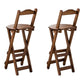 Stackable Modern Counter Bar Stool Armless Wood Indoor Bar Stool with Footrest Tan 2 Piece Set Bar Stool(30"H) Clearhalo 'Bar Furniture' 'Bar Stools' 'bar_stools' 'furn' 'furn_bar_stools' 'furniture_bar_stools' 'Kitchen & Dining Furniture' 'kitchen&dining_furn' 'kitchen' 'kitchen_furn' Furniture' 4184014
