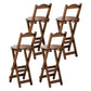 Stackable Modern Counter Bar Stool Armless Wood Indoor Bar Stool with Footrest Tan 4 Piece Set Bar Stool(30"H) Clearhalo 'Bar Furniture' 'Bar Stools' 'bar_stools' 'furn' 'furn_bar_stools' 'furniture_bar_stools' 'Kitchen & Dining Furniture' 'kitchen&dining_furn' 'kitchen' 'kitchen_furn' Furniture' 4184016