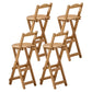 Stackable Modern Counter Bar Stool Armless Wood Indoor Bar Stool with Footrest Wood 4 Piece Set Counter Stool (24"H) Clearhalo 'Bar Furniture' 'Bar Stools' 'bar_stools' 'furn' 'furn_bar_stools' 'furniture_bar_stools' 'Kitchen & Dining Furniture' 'kitchen&dining_furn' 'kitchen' 'kitchen_furn' Furniture' 4184021