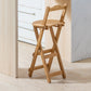 Stackable Modern Counter Bar Stool Armless Wood Indoor Bar Stool with Footrest Wood 1 Piece Bar Stool(30"H) Clearhalo 'Bar Furniture' 'Bar Stools' 'bar_stools' 'furn' 'furn_bar_stools' 'furniture_bar_stools' 'Kitchen & Dining Furniture' 'kitchen&dining_furn' 'kitchen' 'kitchen_furn' Furniture' 4184022