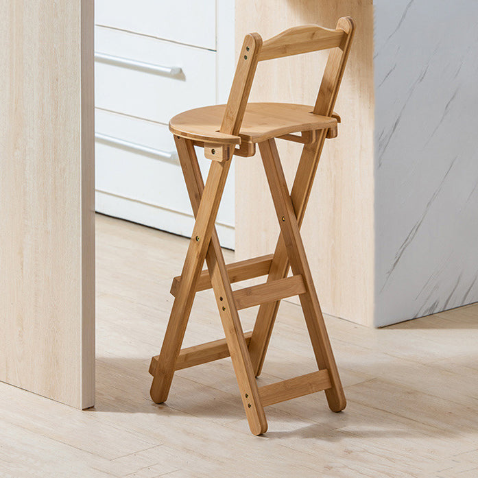 Stackable Modern Counter Bar Stool Armless Wood Indoor Bar Stool with Footrest Wood 1 Piece Bar Stool(30"H) Clearhalo 'Bar Furniture' 'Bar Stools' 'bar_stools' 'furn' 'furn_bar_stools' 'furniture_bar_stools' 'Kitchen & Dining Furniture' 'kitchen&dining_furn' 'kitchen' 'kitchen_furn' Furniture' 4184022
