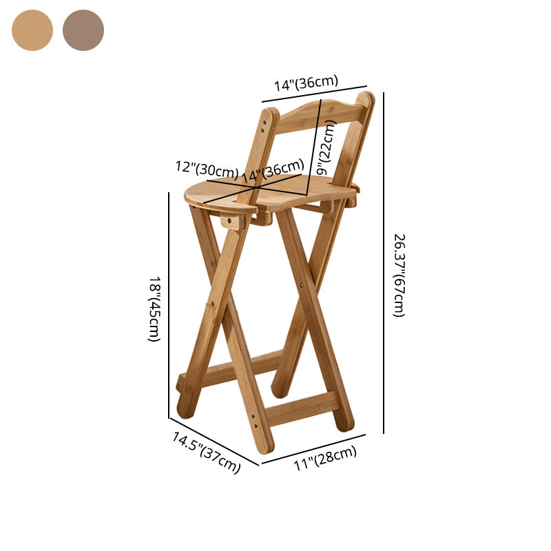 Stackable Modern Counter Bar Stool Armless Wood Indoor Bar Stool with Footrest Clearhalo 'Bar Furniture' 'Bar Stools' 'bar_stools' 'furn' 'furn_bar_stools' 'furniture_bar_stools' 'Kitchen & Dining Furniture' 'kitchen&dining_furn' 'kitchen' 'kitchen_furn' Furniture' 4184028