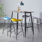 Modern Bar Stool Armless Plastic Indoor Barstool with Footrest Steel Base Clearhalo 'Bar Furniture' 'Bar Stools' 'bar_stools' 'furn' 'furn_bar_stools' 'furniture_bar_stools' 'Kitchen & Dining Furniture' 'kitchen&dining_furn' 'kitchen' 'kitchen_furn' Furniture' 4184036